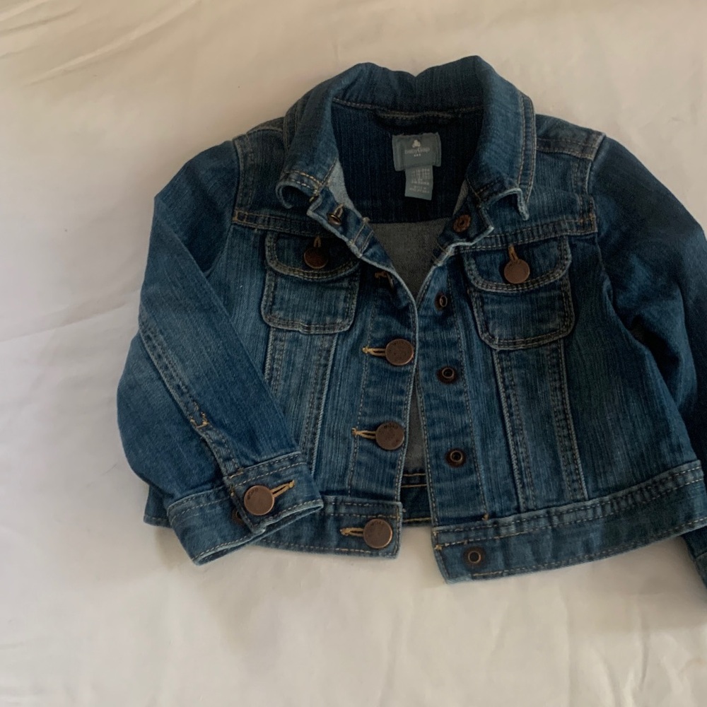GAP Kids Denim Jacket with Brown Buttons